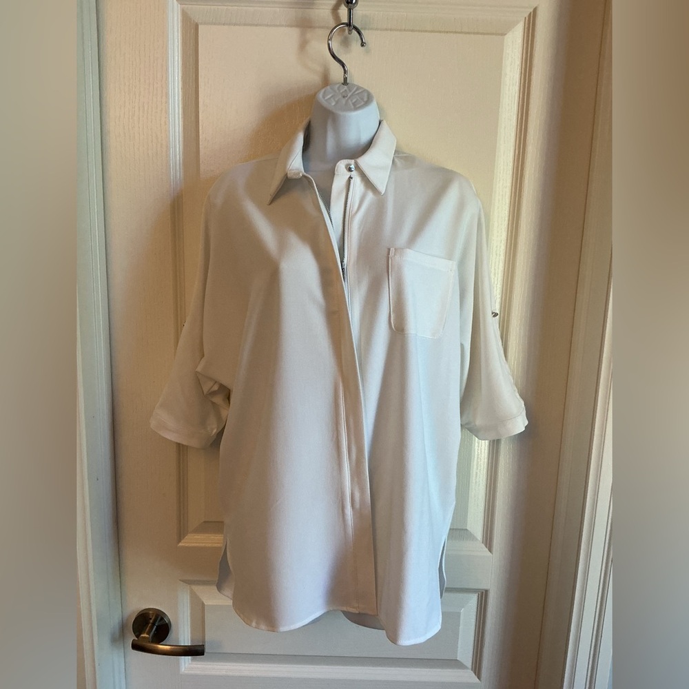NWT Apricot brand white blouse size 6